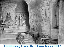 Dunhuang Cave 16 i Kina, år 862. Nær Biblioteks grotten.